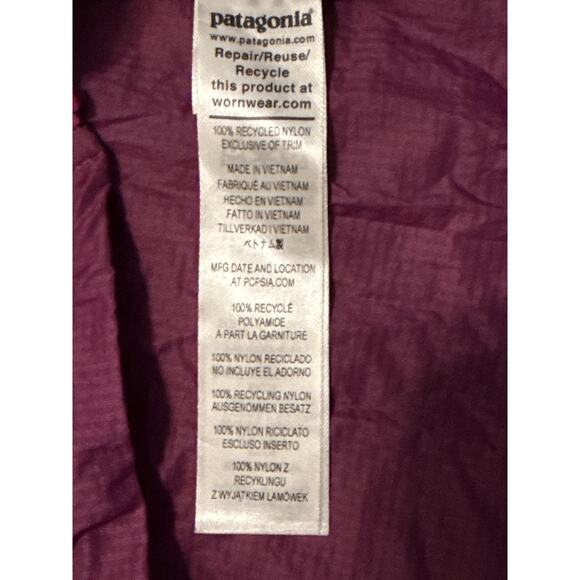 Patagonia Womens Houdini Jacket Windbreaker Ultra Light Magenta Running XL - Picture 6 of 8